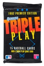 Donruss 1992 Premier Edition Triple Play 15 Baseball Cards - Factory Sea... - $2.96