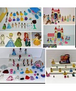 LOT POLLY POCKET DISNEY -2 Beauty &amp; the Beast Castles Princess Dolls Car... - $2,676.06 MXN
