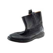 Terra Plana Boots Sz 8.5 M Black Round Toe Short Leather Men - $34.65