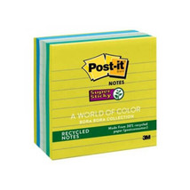 Post-It Lined Super Sticky Notes 6pk - Bora Bora - £32.13 GBP