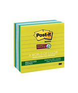 Post-It Lined Super Sticky Notes 6pk - Bora Bora - £32.23 GBP