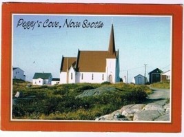 Peggy&#39;s Cove Nova Scotia Postcard St John&#39;s Anglican Church - £2.28 GBP