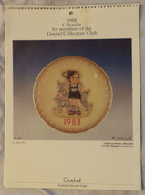 Goebel Collectors Club Calendar Plates 1988 - £5.69 GBP