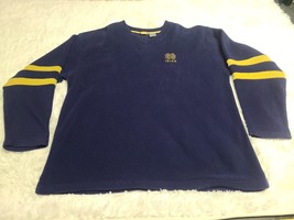 Vintage Pro Edge Notre Dame Fighting Irish V-Neck Pullover Sweatshirt Fl... - £6.01 GBP