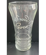 1950’s Vintage Seven-Up Soda Fountain Glass 7 UP White Lettering Script ... - $8.60