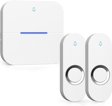 AIDA Lighted Wireless Doorbell for Home, Waterproof Battery Doorbell Wir... - $41.97