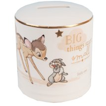 Widdop Disney Magical Beginnings Bambi Ceramic Money Box Bank with Gold ... - $13.80