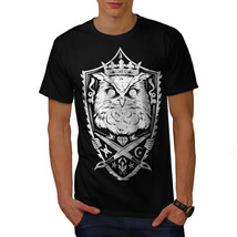 Wellcoda Owl King Knight Animal Mens T-shirt, Giant Graphic Design Printed Tee - £14.91 GBP+