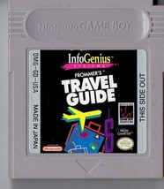 Nintendo Gameboy Infogenius Frommer's Travel Guide Video Game Cart Only Rare HTF - £57.67 GBP
