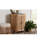 Braylon Bohemian Natural Rattan Storage Cabinet - $6,034.72 MXN