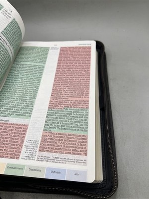 CSB Rainbow Study Bible,Black/Tan LeatherTouch, - CSB Bibles by Holman With Case Item image 11