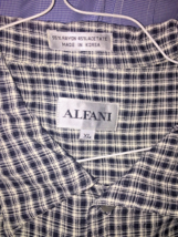 Alfani Shirt Mens XL Black &amp; White Short Sleeve  Camp Casual Beach Relaxed - £9.32 GBP