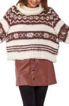 MSRP $148 Free People Check Me Out Pullover Brown Size XS - $51.48