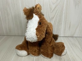 Mary Meyer Flip Flops horse beanbag plush brown white pony stuffed animal - £8.03 GBP