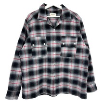 Mintcrew plaid Flannel XL red black button up mens shirt jacket  - £46.66 GBP