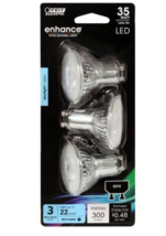 Feit Enhance MR16 GU10 LED Bulb Daylight 35 Watt Equivalence 3-PK - £6.35 GBP