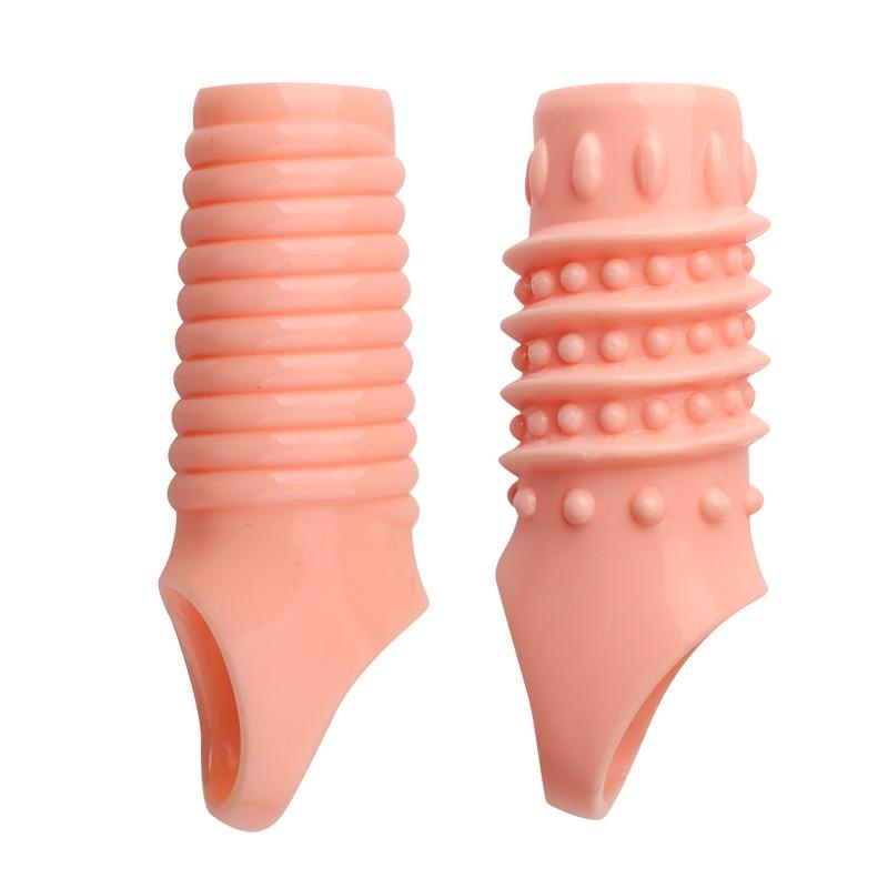 2 Type Soft Penis Sleeve Male Penis Extender Lasting Erection Sex Toys f... - $12.90