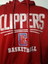 Los Angeles Clippers Jacket Mens Fleece Raglan NBA Basketball Pullover H... - $22.81