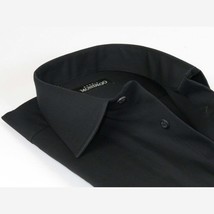 Mens Mondego 100% Cotton Dress Formal Classic shirt Long Sleeves sn300 black New image 2