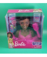 Barbie African American Doll Styling Head with Black Hair 17 Pieces by J... - £11.45 GBP