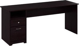 Bush Furniture Cabot 72W Computer Desk With Drawers In Espresso Oak - $344.99