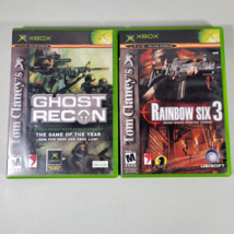 Tom Clancys Ghost Recon and Rainbow Six 3 Microsoft XBOX Video Game Lot - £8.99 GBP