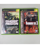 Tom Clancys Ghost Recon and Rainbow Six 3 Microsoft XBOX Video Game Lot - £9.03 GBP