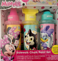 Disney Junior Minnie Sidewalk Chalk Set New Sealed With Stencil Washable... - $27.38 CAD