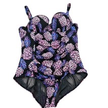 Torrid Womens Pineapple Lilac Purple Print One-Piece Swimsuit 3S - $506.63 MXN