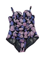 Torrid Womens Pineapple Lilac Purple Print One-Piece Swimsuit 3S - €23,48 EUR