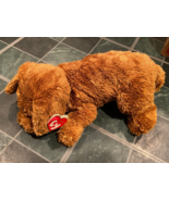 TY Classic 13&quot; Brown Puppy Dobbs Plush *Pre-Owned w/Tag* cc1 - $21.86 CAD