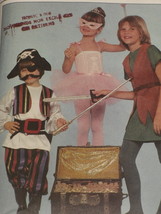 Butterick Pattern 4010 Child&#39;s Costumes Pirate, Peter Pan, Tinkerbell, Ballerina - £5.50 GBP