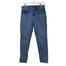 Collusion x003 Mens Tapered Distressed Jeans Measure 30x29.5 Blue Denim - $23.40