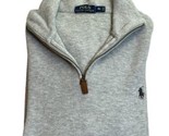 Polo by Ralph Lauren Gray Pullover XL Long Sleeve Sweatshirt 1/4 Zip Ext... - £23.32 GBP