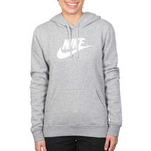 Nike Ladies&#39; Club Fleece Pullover Hoodie Size L Gray  DQ5775 - £33.54 GBP