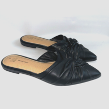 Time And Tru Black Pointed Toe Flats With Memory Form In Size 9 M - £13.21 GBP