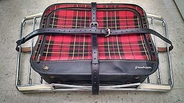 Vintage Straps PORSCHE 356 Leitz Lietz Luggage Trunk Rack Blk Leather Hand Made - £116.49 GBP