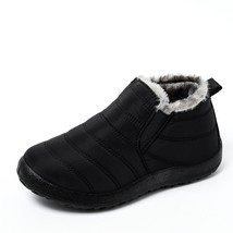 Waterproof Men&#39;s Boots Plus Velvet Warm Winter Shoes For Men Women Non-slip Ligh - £23.39 GBP