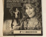 Big Dreams &amp; Broken Hearts Tv Guide Print Ad Michele Lee Kenny Rogers TPA12 - $5.93