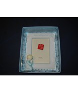 New Russ Berrie Ceramic Baptism Picture Frame - Baby Boy  - $12.24 CAD