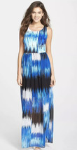 NWT Women&#39;s Betsey Johnson Sleeveless &quot;In the Mix&quot; Print Maxi Dress Sz 6 - £31.54 GBP