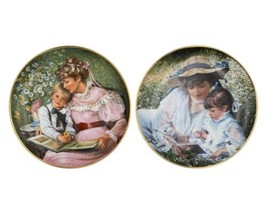 Sandra Kuck Mothers Day Reco Collection Lot of 2 Plates 1985 &amp; 1986 EUC - $19.59