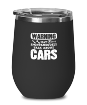 Wine Tumbler Stainless Steel Insulated  Funny Warning May Spontaneously Talk  - £19.77 GBP