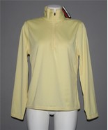IZOD Tiny Squares Yellow 1/4 Zip COOL-FX TEMP-FX Pullover Top Wm&#39;s M NWT... - $45.12 CAD