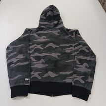 NFL Team Apparel Seattle Seahawks Womens Small Green Camo Full Zip Hoodie Jacket image 2