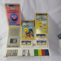 Child Guidance Talk N Play Sesame Street 3 Books Cassettes For Parts Rea... - $28.01