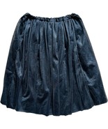 Black Sheer Tulle Tutu Midi Skirt size M Goth Ballerina Witchy Crinkle C... - $375.92 MXN