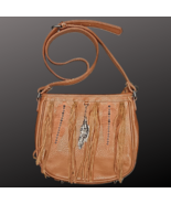 Montana West Feather and Fringe Brown Shoulder Bag Purse - $34.28 CAD