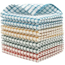 Cotton Dish Towels For Kitchen Wash Cloths Terry Dish Cloths, Set Of 8, Light An - $16.99