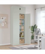 vidaXL File Cabinet Light Grey Powder-coated Steel Large File Cabinet - $27,834.67 MXN